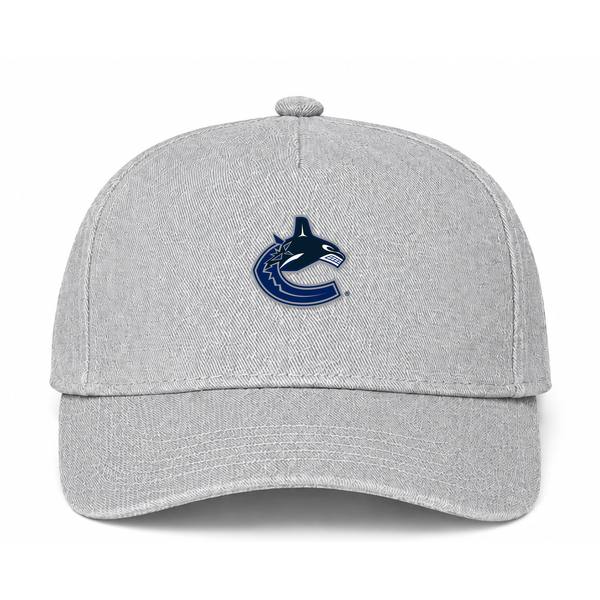 Vancouver Canucks NHL Logo Gray Dad Baseball Cap Hat