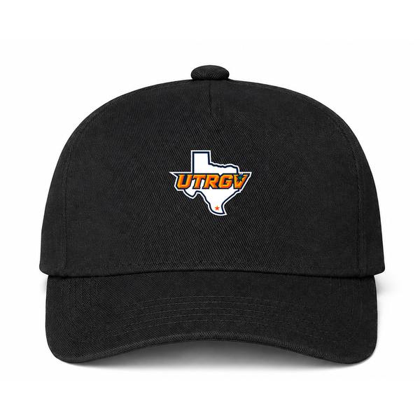 UTRGV Vaqueros Logo Black Dad Baseball Cap Hat