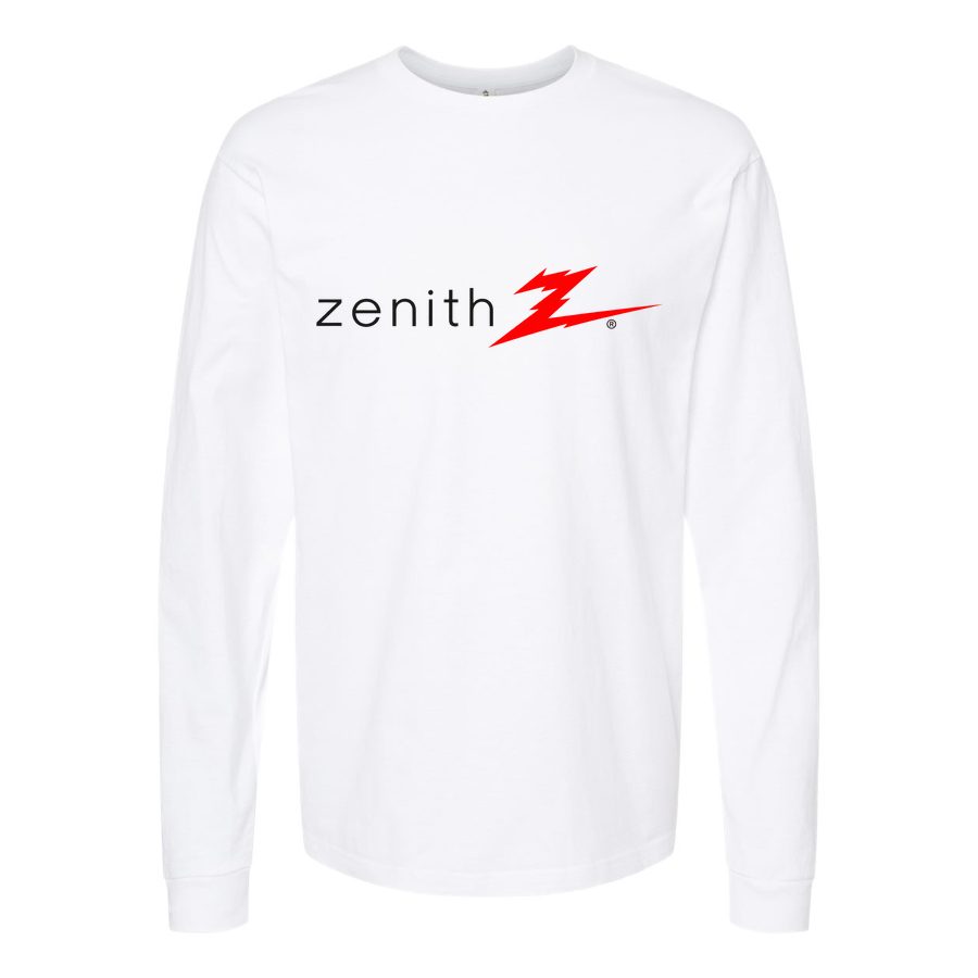 Men's Zenith Long sleeves Cotton Blend T-Shirt - White