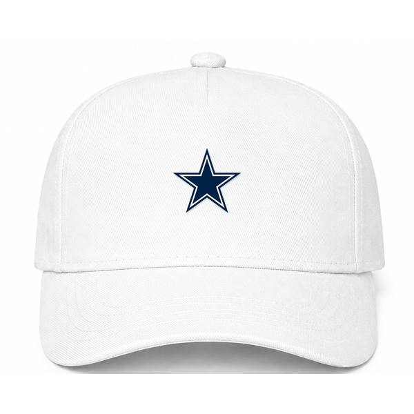 Dallas Cowboys NFL Logo White Dad Baseball Cap Hat