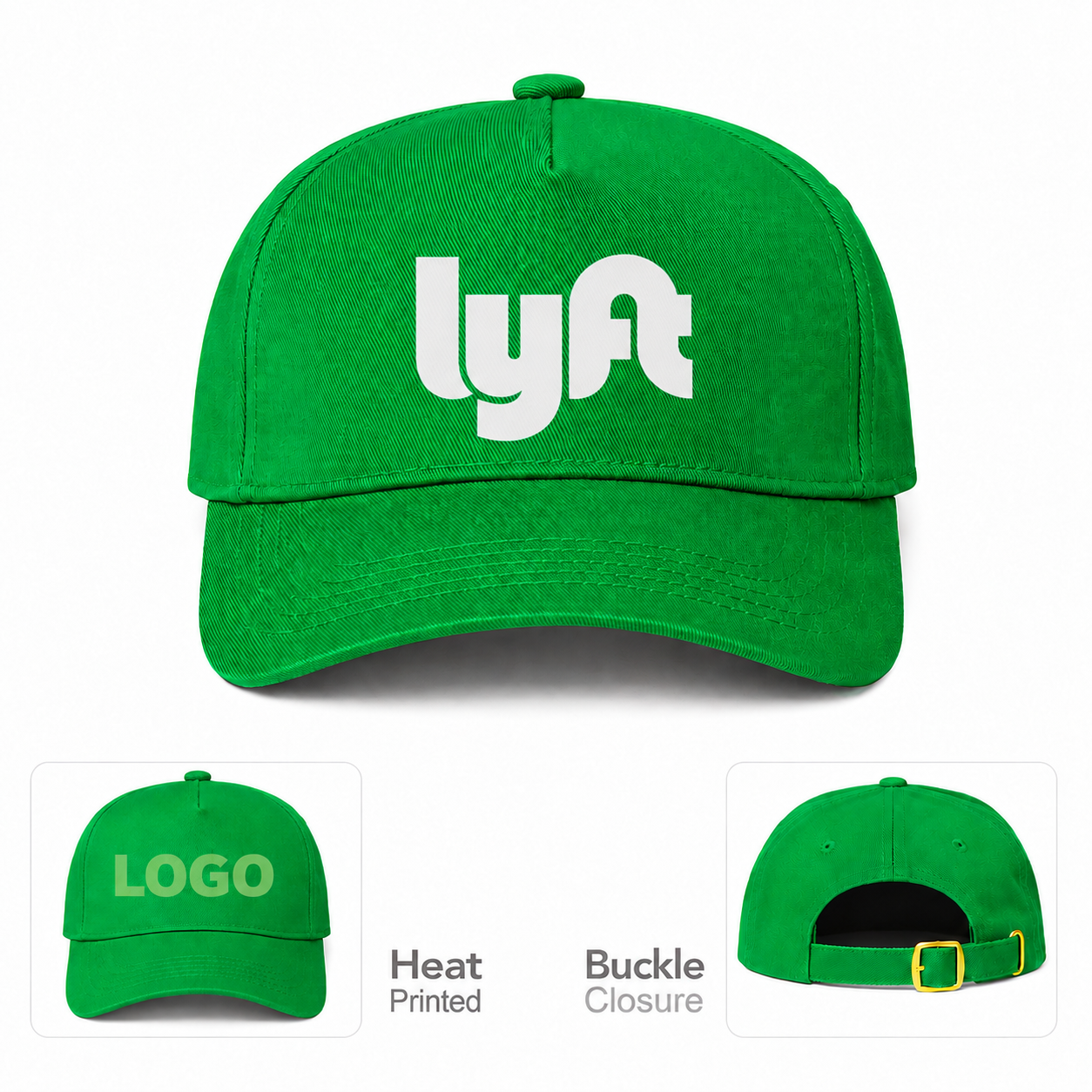 Lyft Kelly Green Dad Baseball Cap Hat