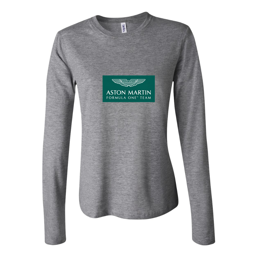 Women's Aston Martin Formula One Team Long Sleeve T-Shirt - Gray