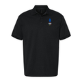 Men's France 2024 White Logo Dry Blend Polo - Black