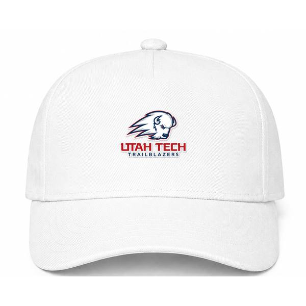 Utah Tech Trailblazers Logo White Dad Baseball Cap Hat