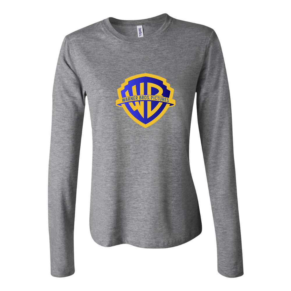 Women's Warner Bros Long Sleeve T-Shirt - Gray