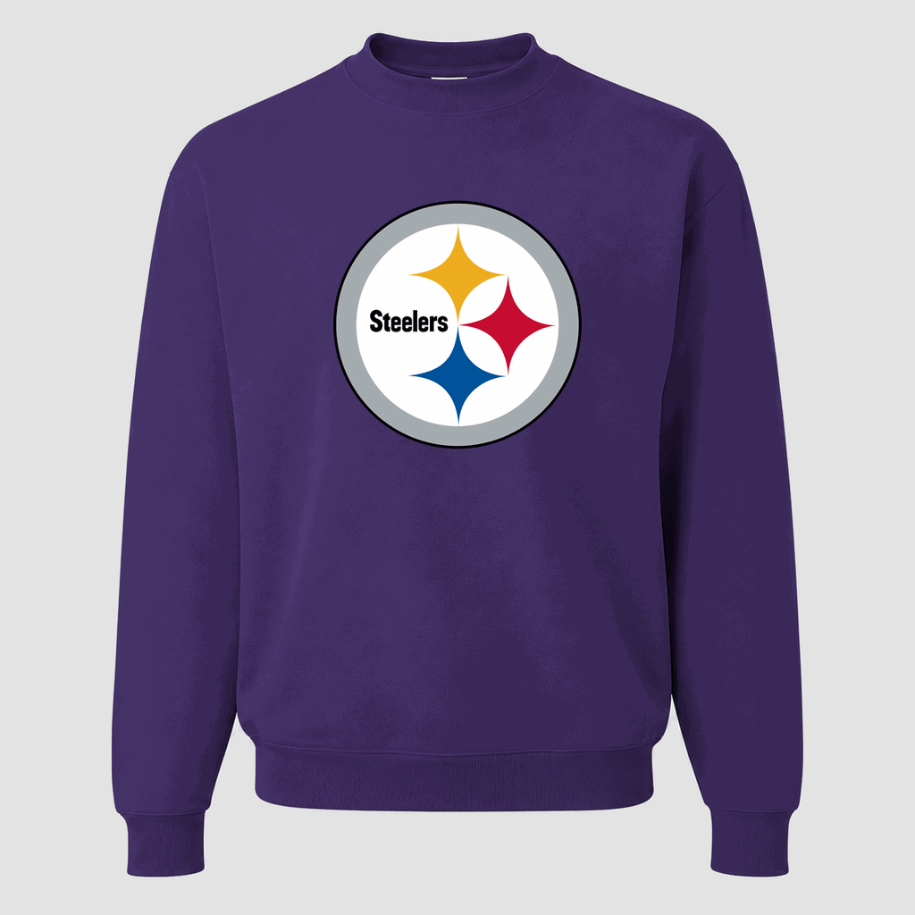 Men's Pittsburgh Steelers Crewneck Sweatshirt - Purple