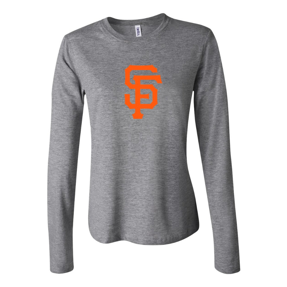 Women's San Francisco Giants Long Sleeve T-Shirt - Gray