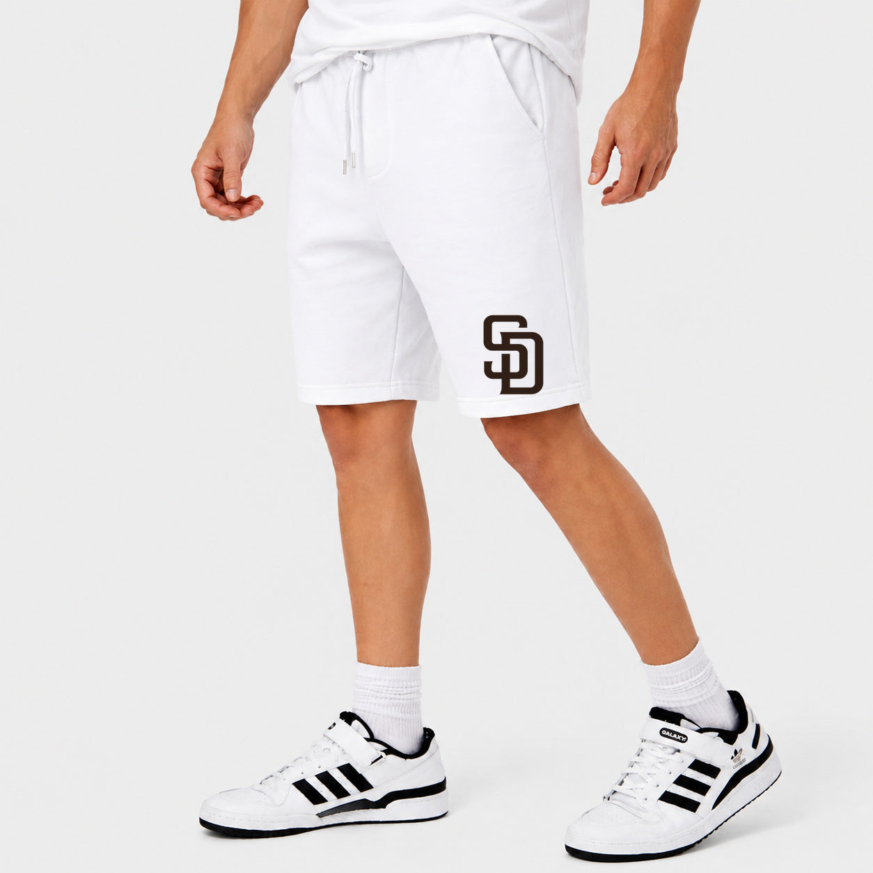 Men's San Diego Padres Cotton Shorts - White