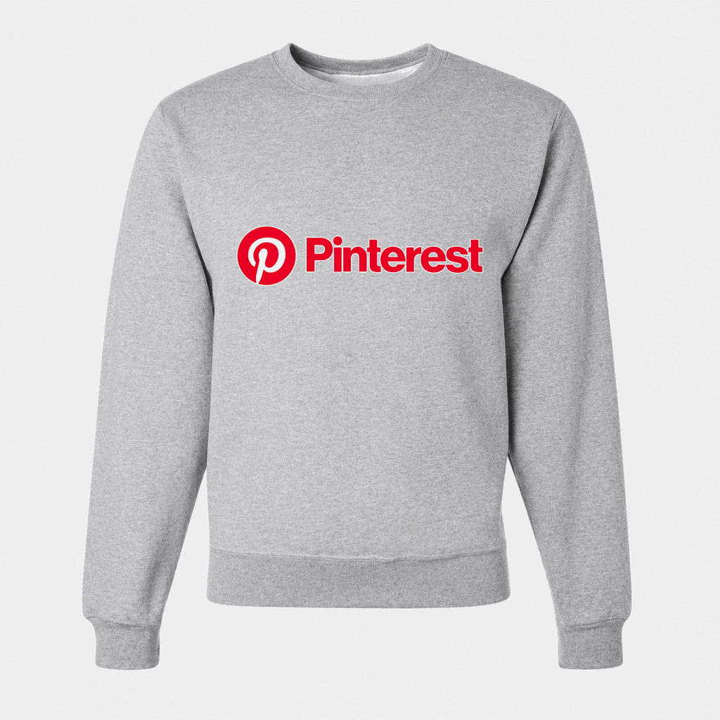 Men's Pinterest Crewneck Sweatshirt - Gray