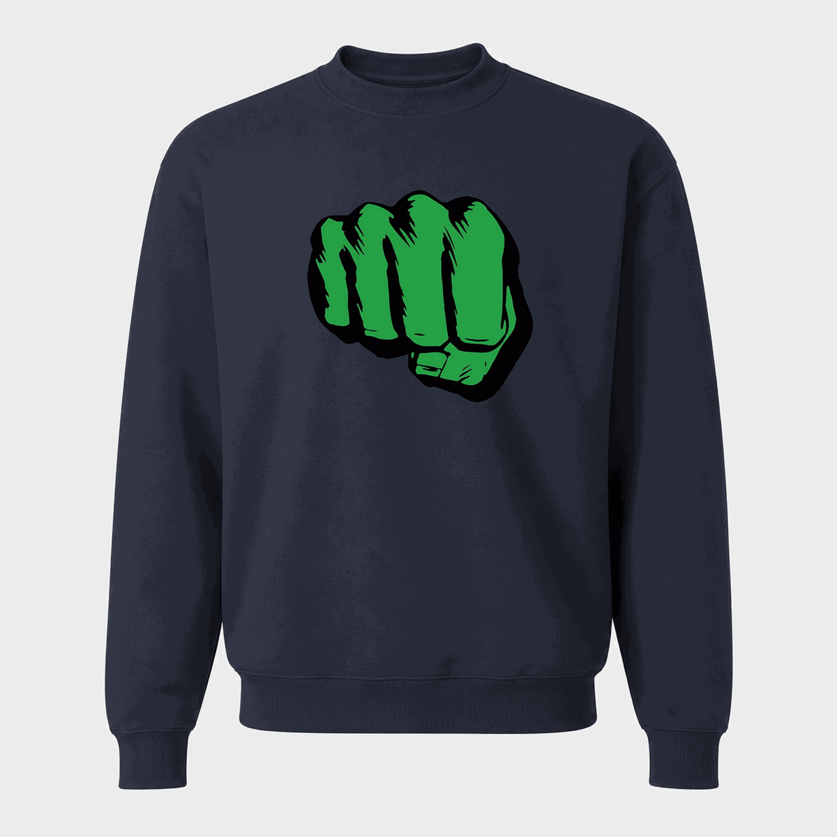 Men's Hulk Fist Crewneck Sweatshirt - Navy