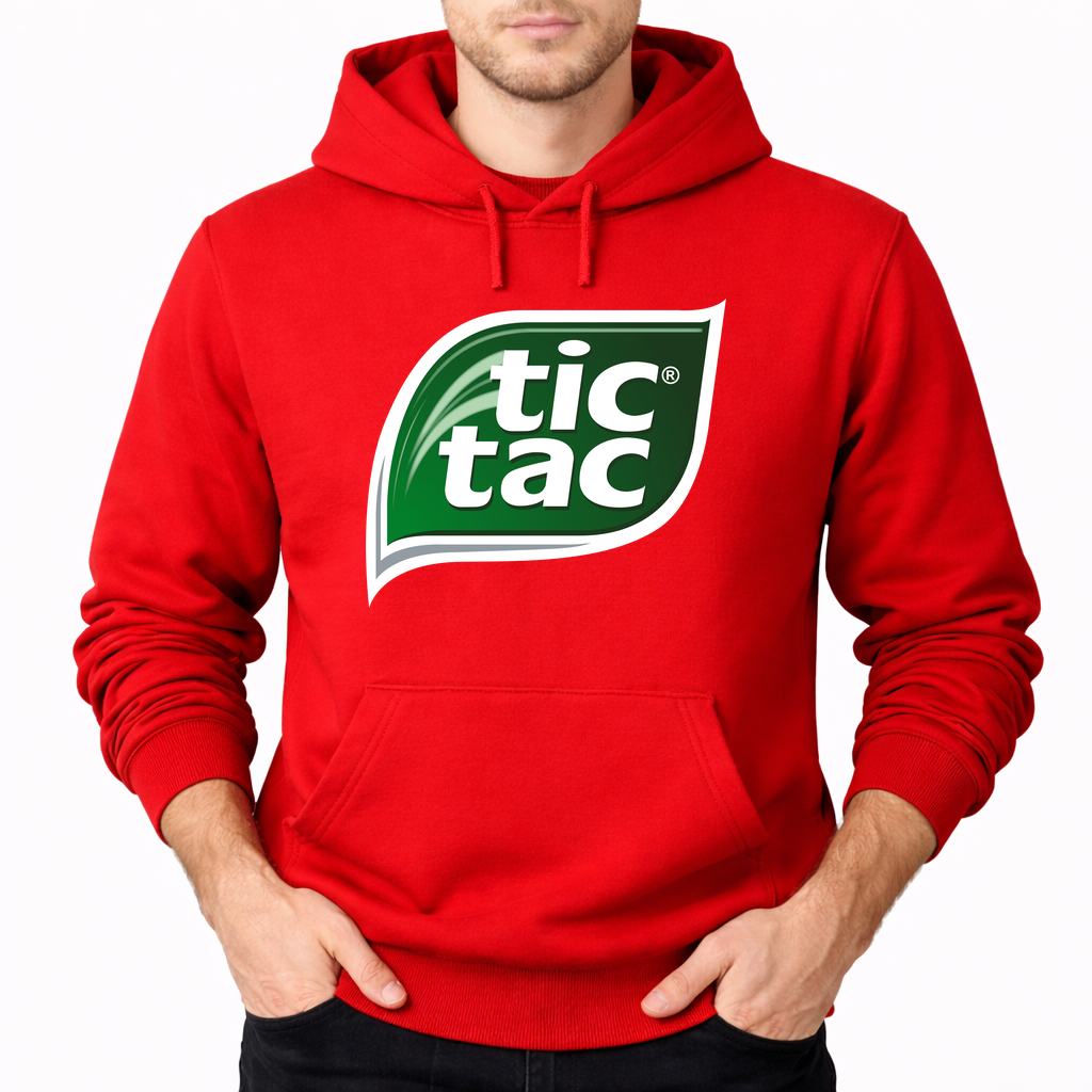 Men's Tic Tac Pullover Hoodie - Red