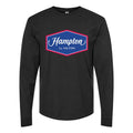 Men's Hampton Long sleeves Cotton Blend T-Shirt - Black