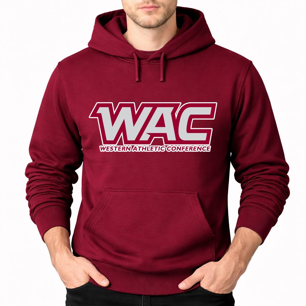 Men's Western Athletic Conference 2 Pullover Hoodie - Burgundy