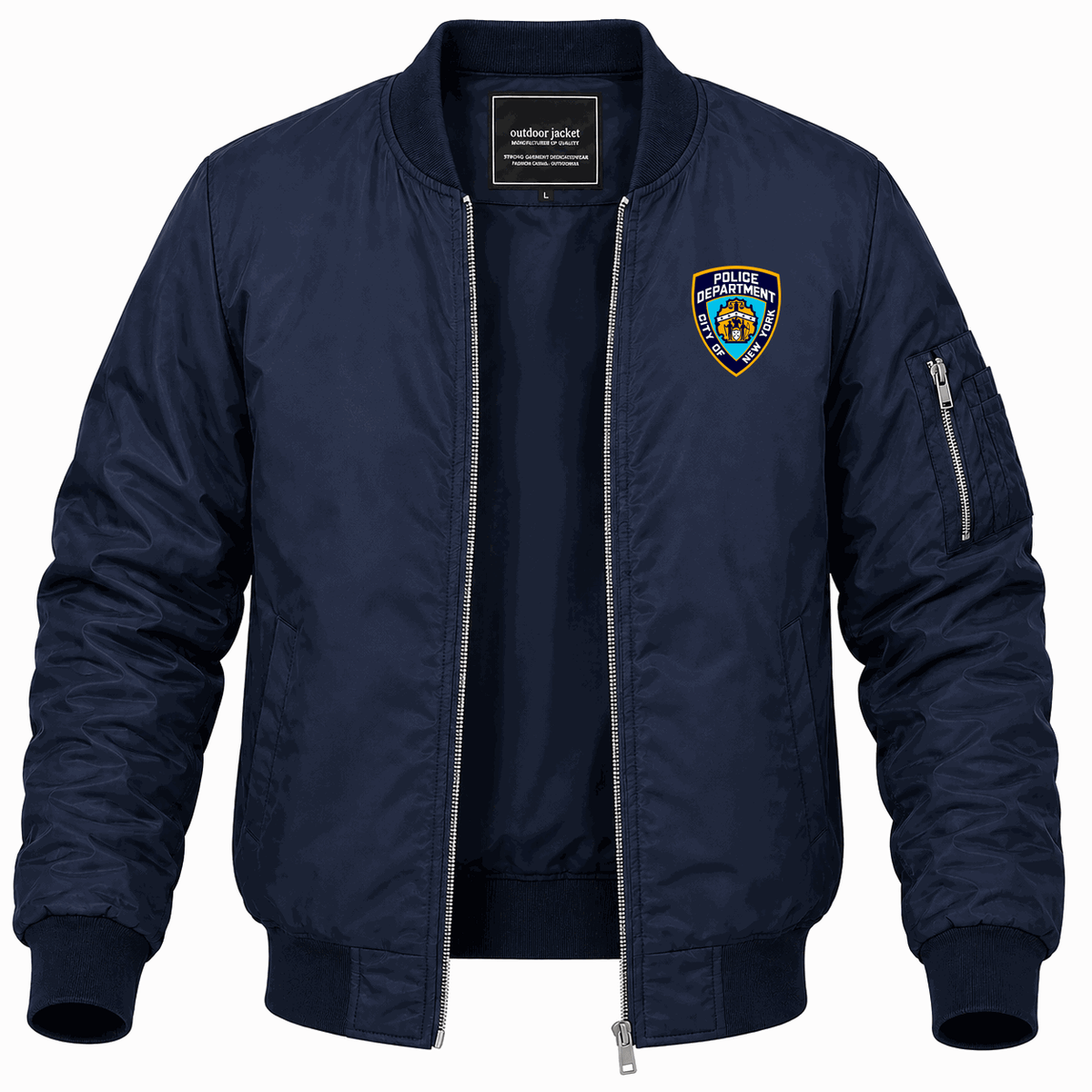 Men's NYPD Lightweight Bomber Jacket - Navy