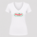 Women's Hormel V Neck T-Shirt in white