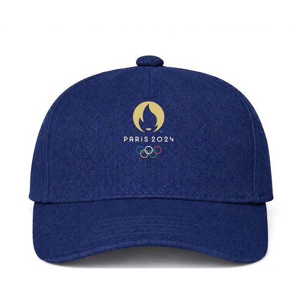 Olympics 2024 Paris White Navy Dad Baseball Cap Hat