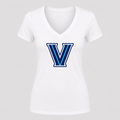 Women's Villanova Wildcats V Neck T-Shirt in white