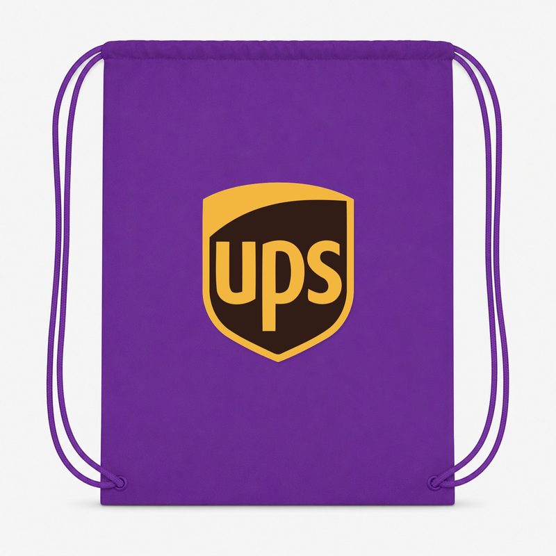 UPS Removebg Preview Drawstring Bag - Purple