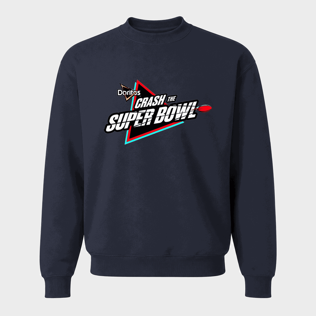 Men's Crash the Super Bowl Crewneck Sweatshirt - Navy