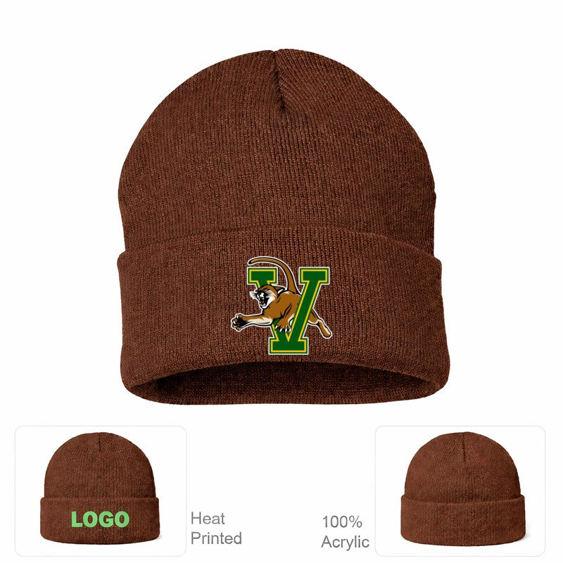 Vermont Catamounts Brown Beanie Hat