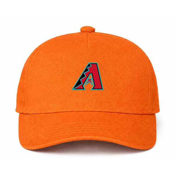 Arizona Diamondbacks MLB Logo Orange Dad Baseball Cap Hat