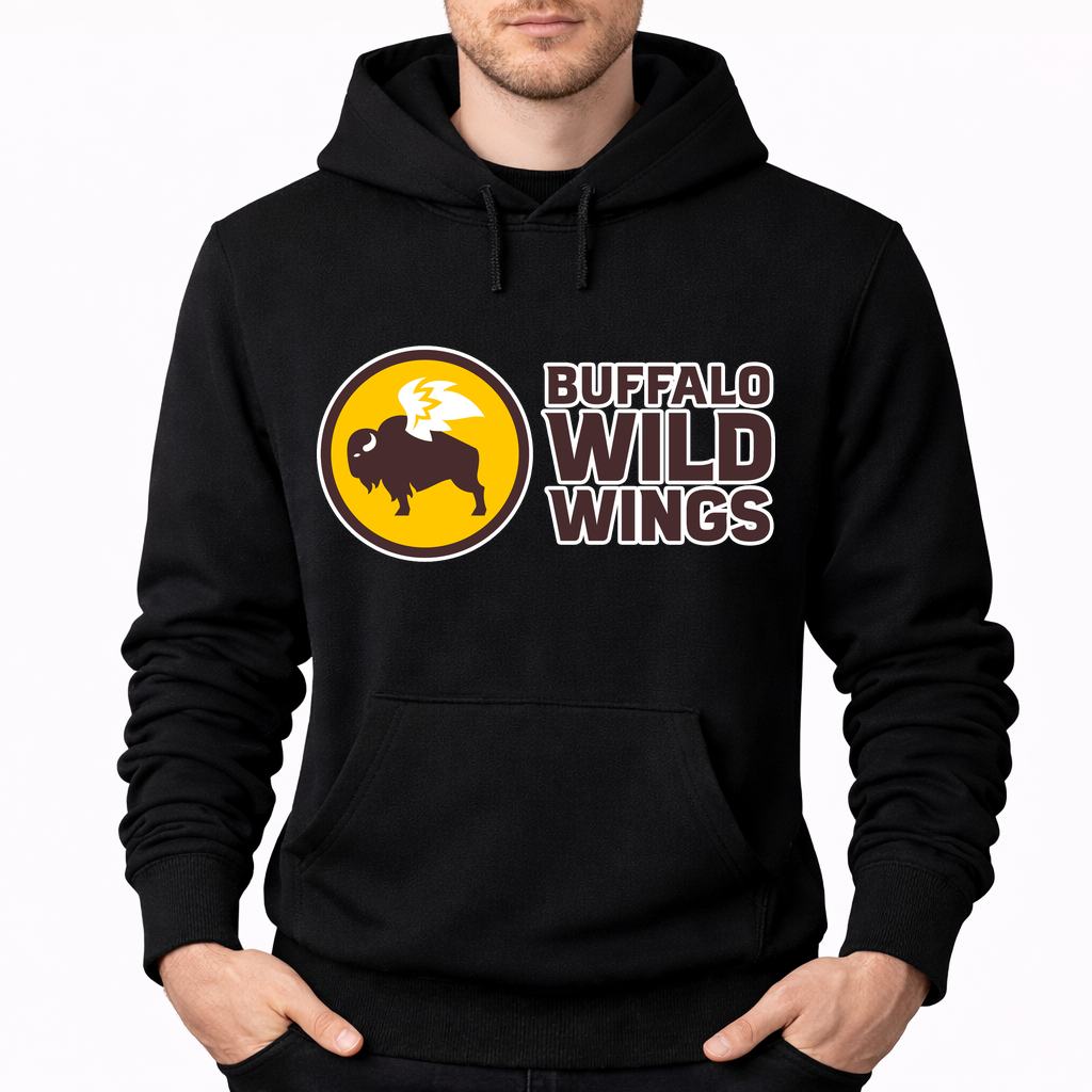 Men's Buffalo Wild Wings Pullover Hoodie - Black