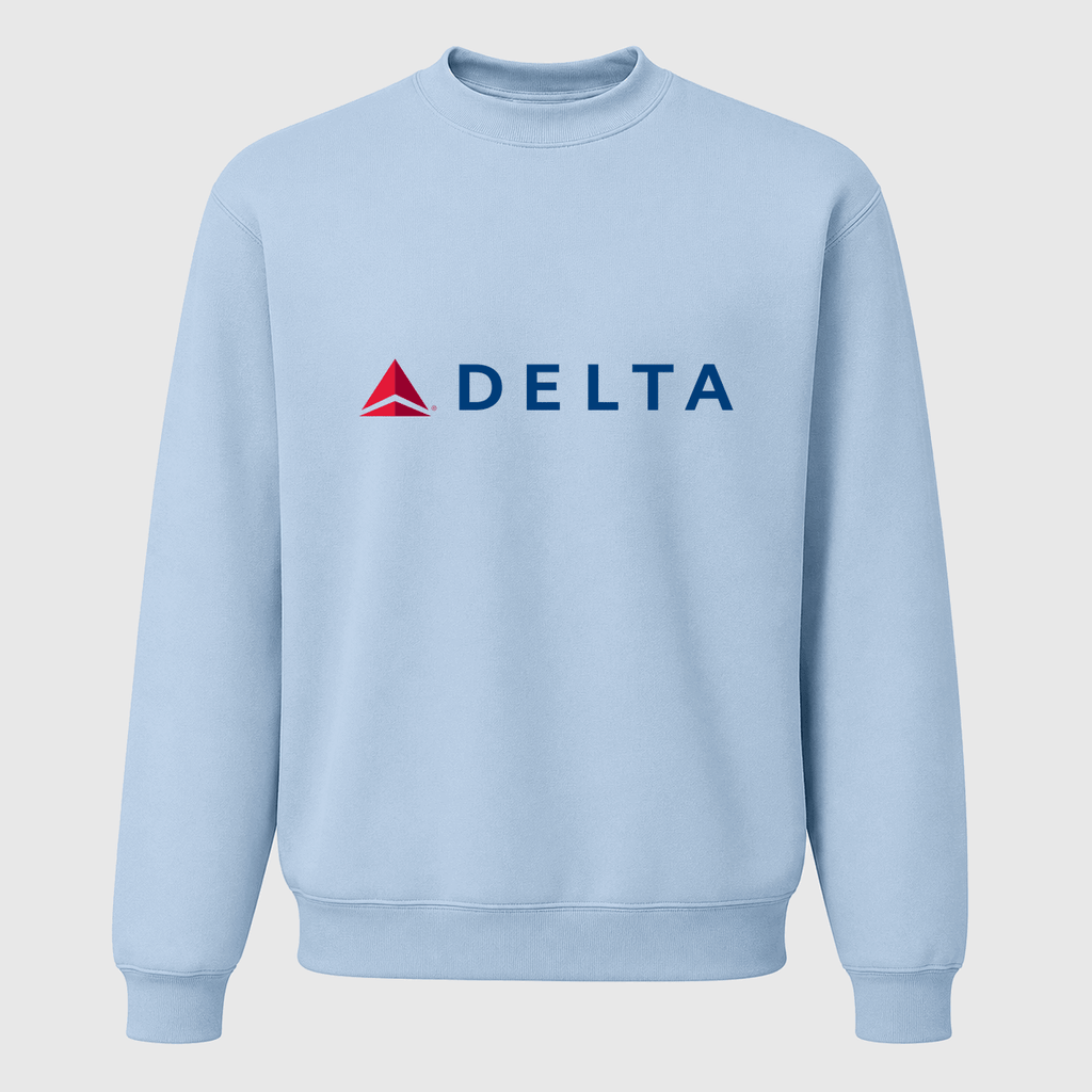 Men's Delta Air Lines Crewneck Sweatshirt - Sky Blue