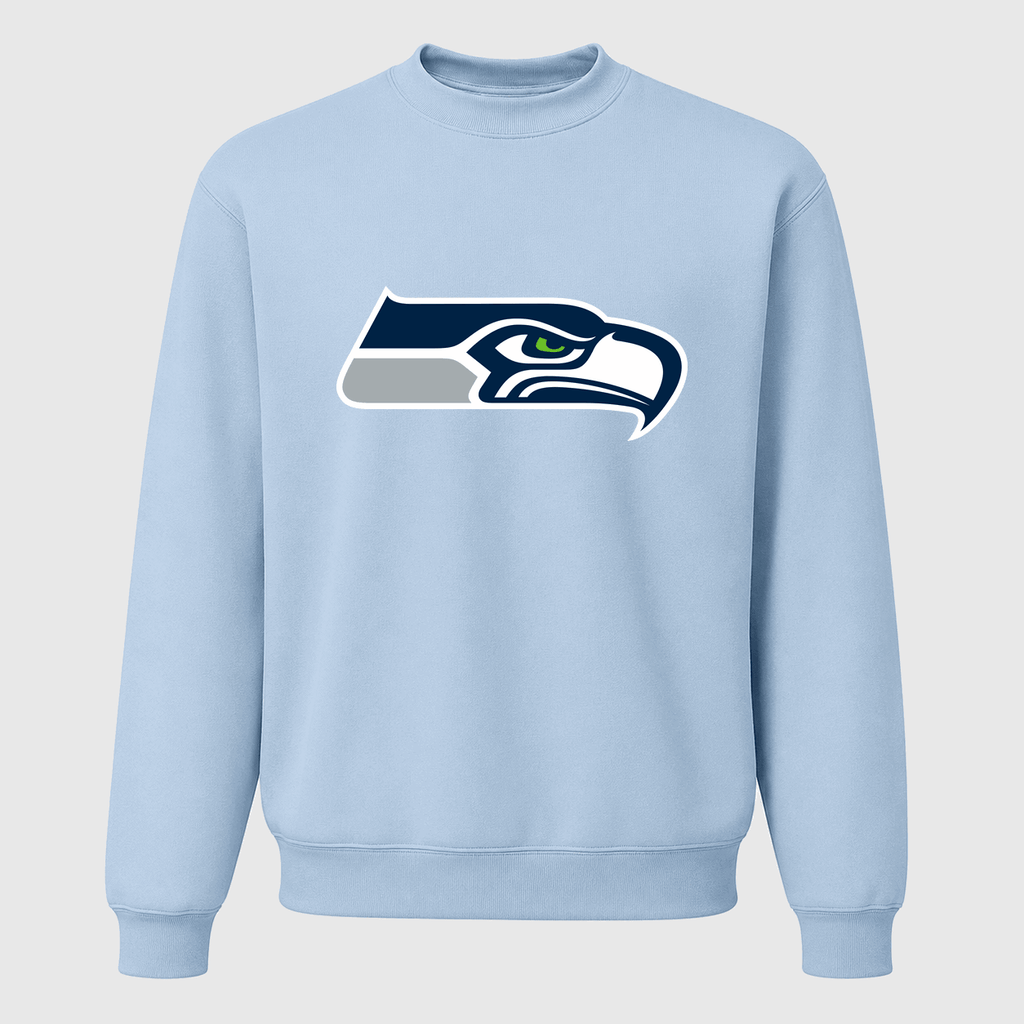 Men's Seattle Seahawks Crewneck Sweatshirt - Sky Blue