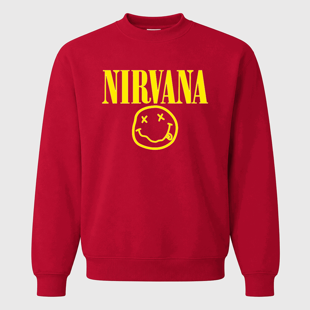 Men's Nirvana Crewneck Sweatshirt - Red