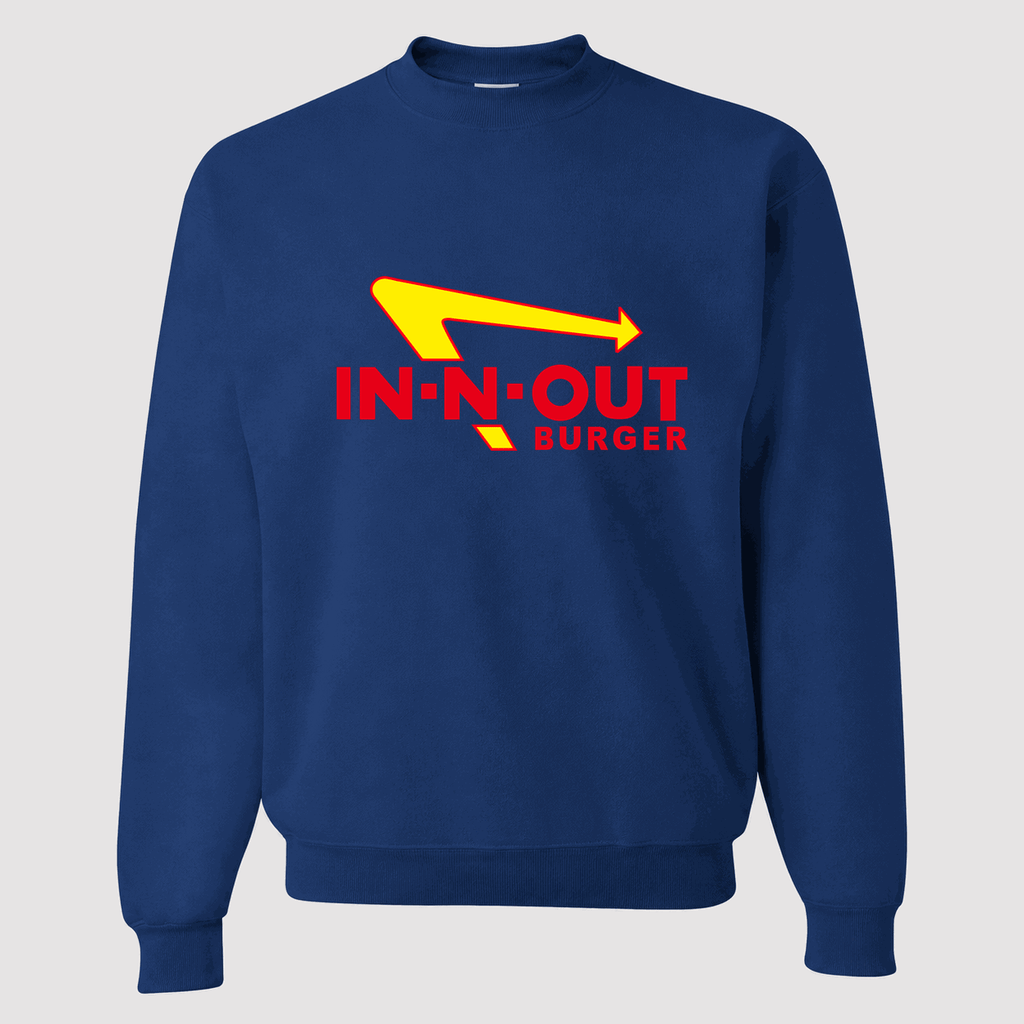 Men's In-N-Out Burger Crewneck Sweatshirt - Blue