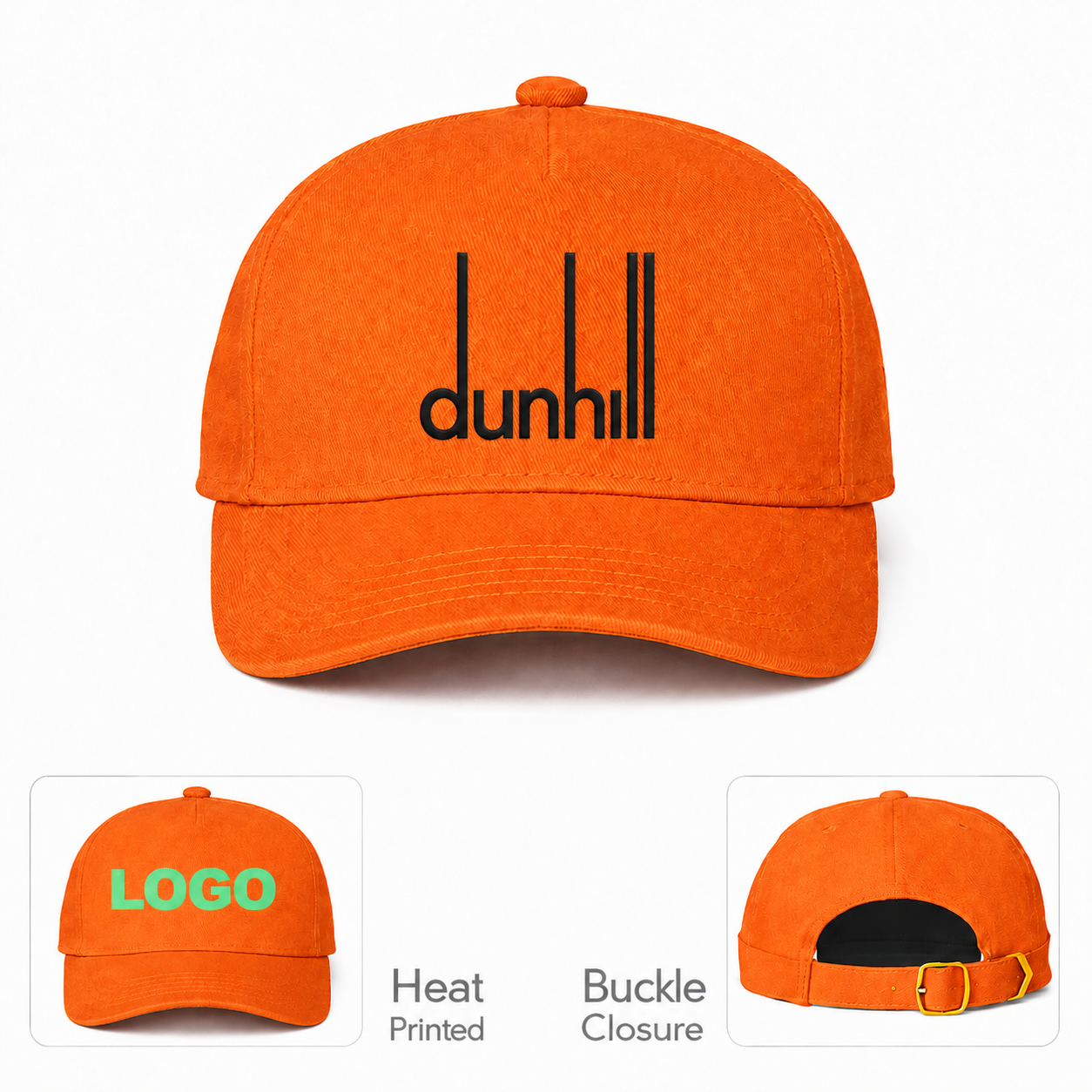 Dunhill Orange Dad Baseball Cap Hat