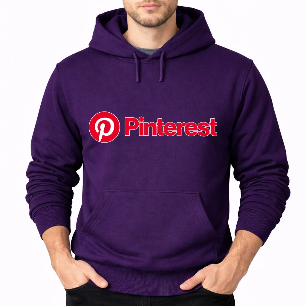 Men's Pinterest Pullover Hoodie - Purple