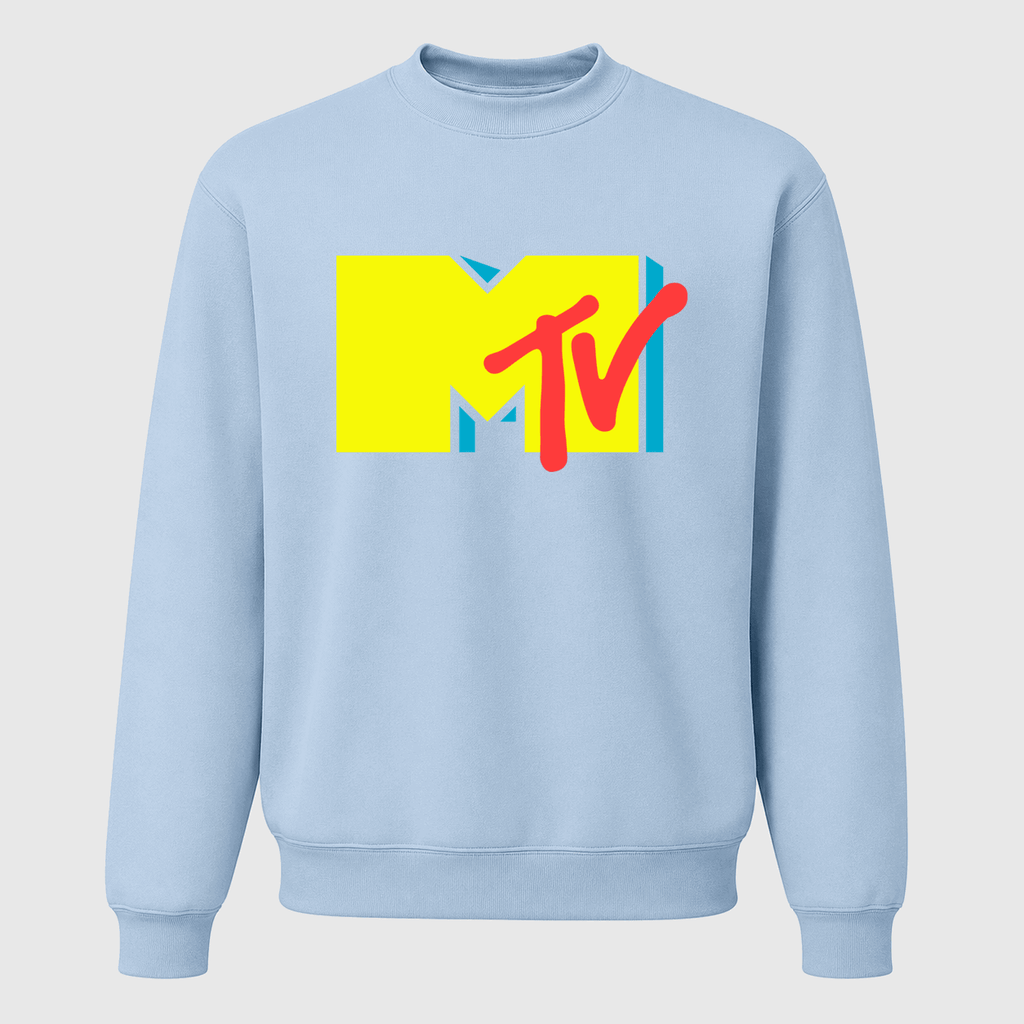 Men's MTV Crewneck Sweatshirt - Sky Blue