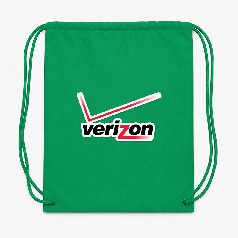 Verizon Wireless Drawstring Bag - Green