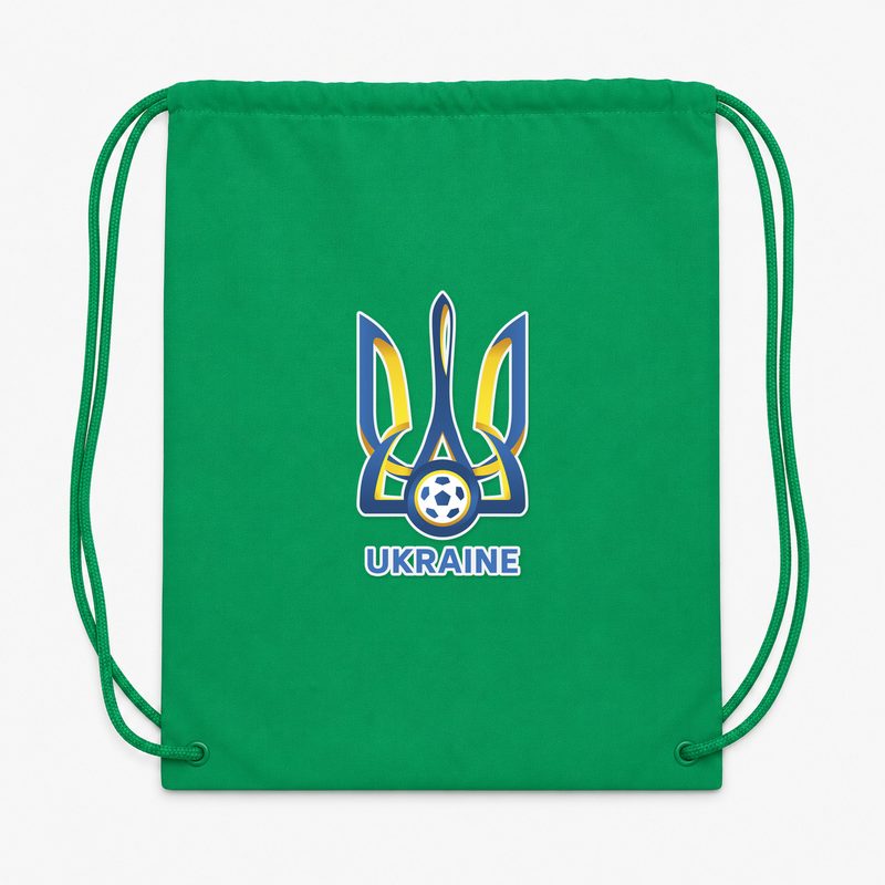 Ukraine National Football Soccer Team Drawstring Bag - Green