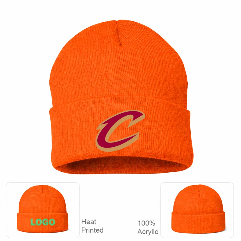 Cleveland Cavaliers Orange Beanie Hat