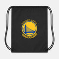 Golden States Warrior Yellow Drawstring Bag - Black