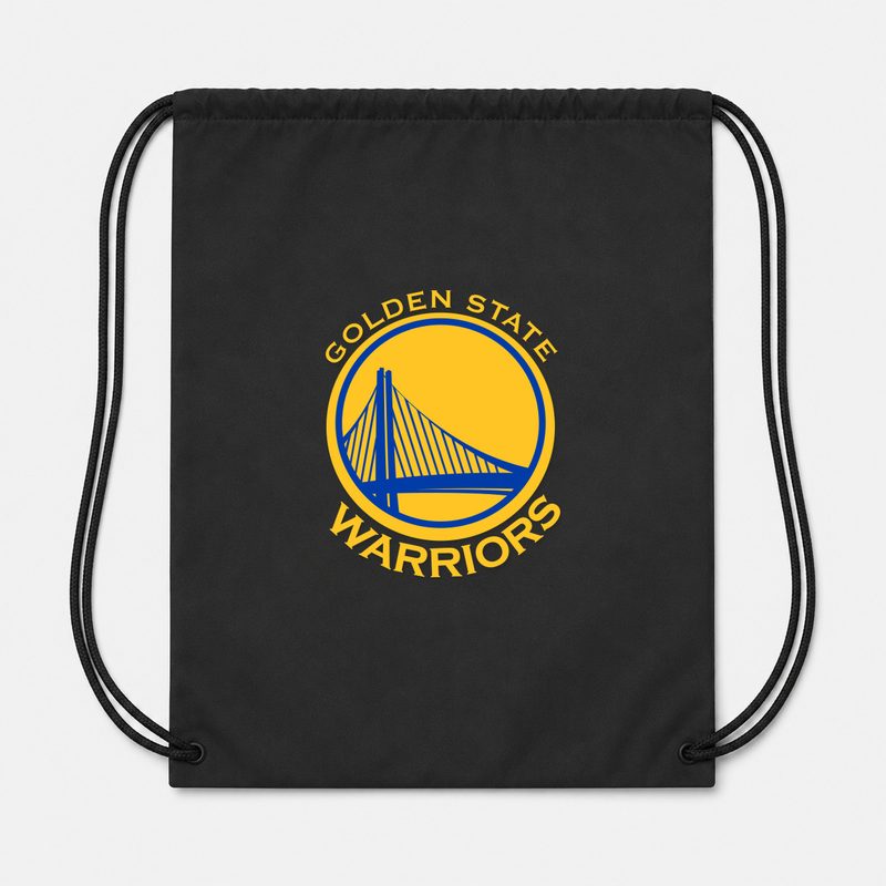 Golden States Warrior Yellow Drawstring Bag - Black