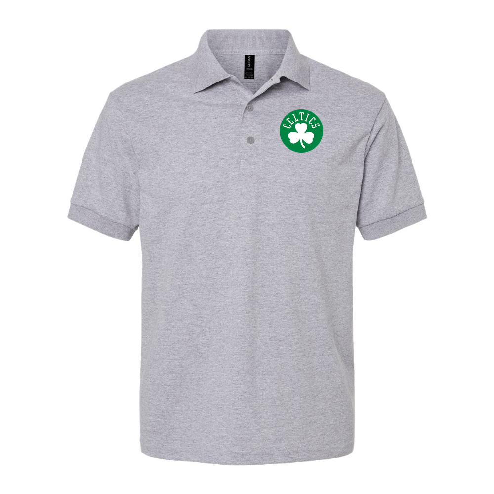 Men's Boston Celtics Dry Blend Polo - Gray