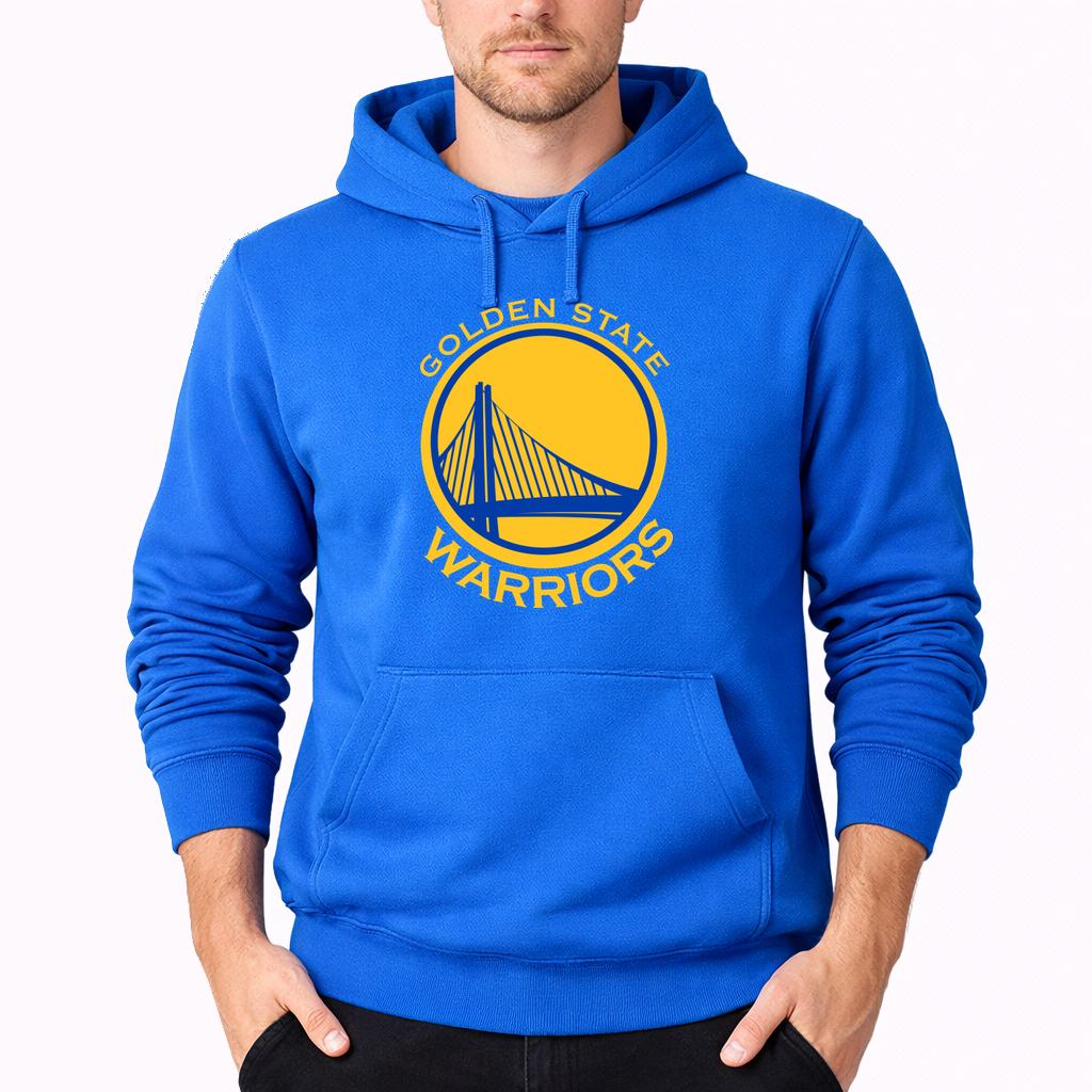 Men's Golden states warrior yellow Pullover Hoodie - Azure
