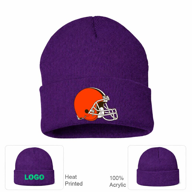 Cleveland Browns Purple Beanie Hat