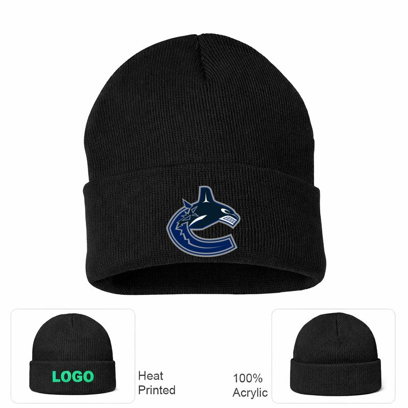 Vancouver Canucks Black Beanie Hat