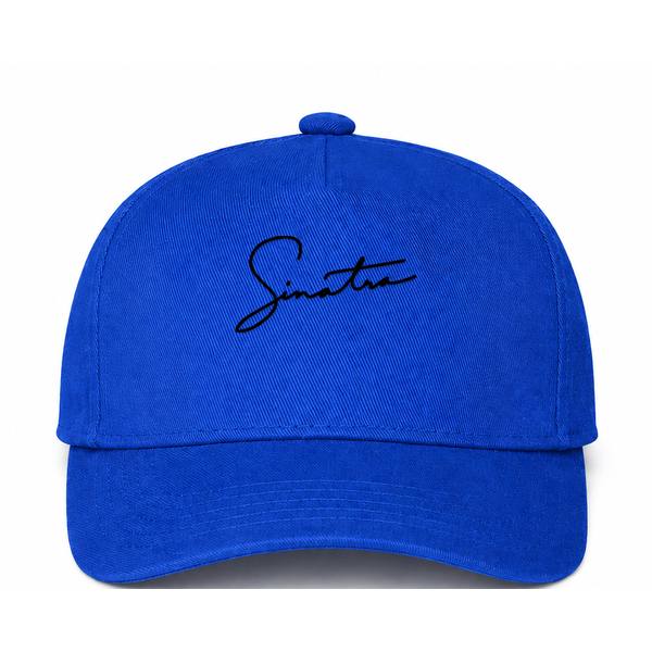 Frank Sinatra Logo Blue Dad Baseball Cap Hat