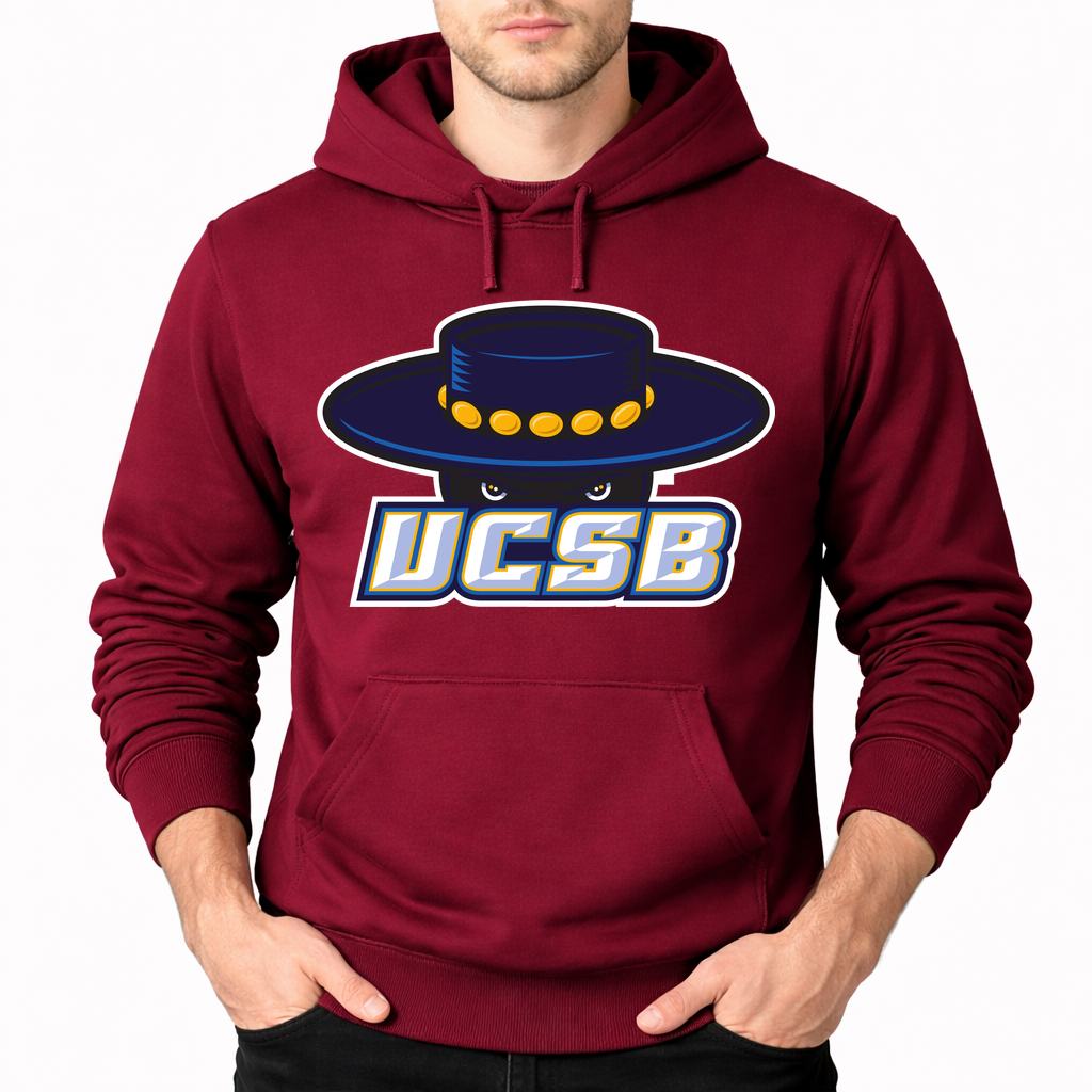 Men's UCSB Gauchos Pullover Hoodie - Burgundy