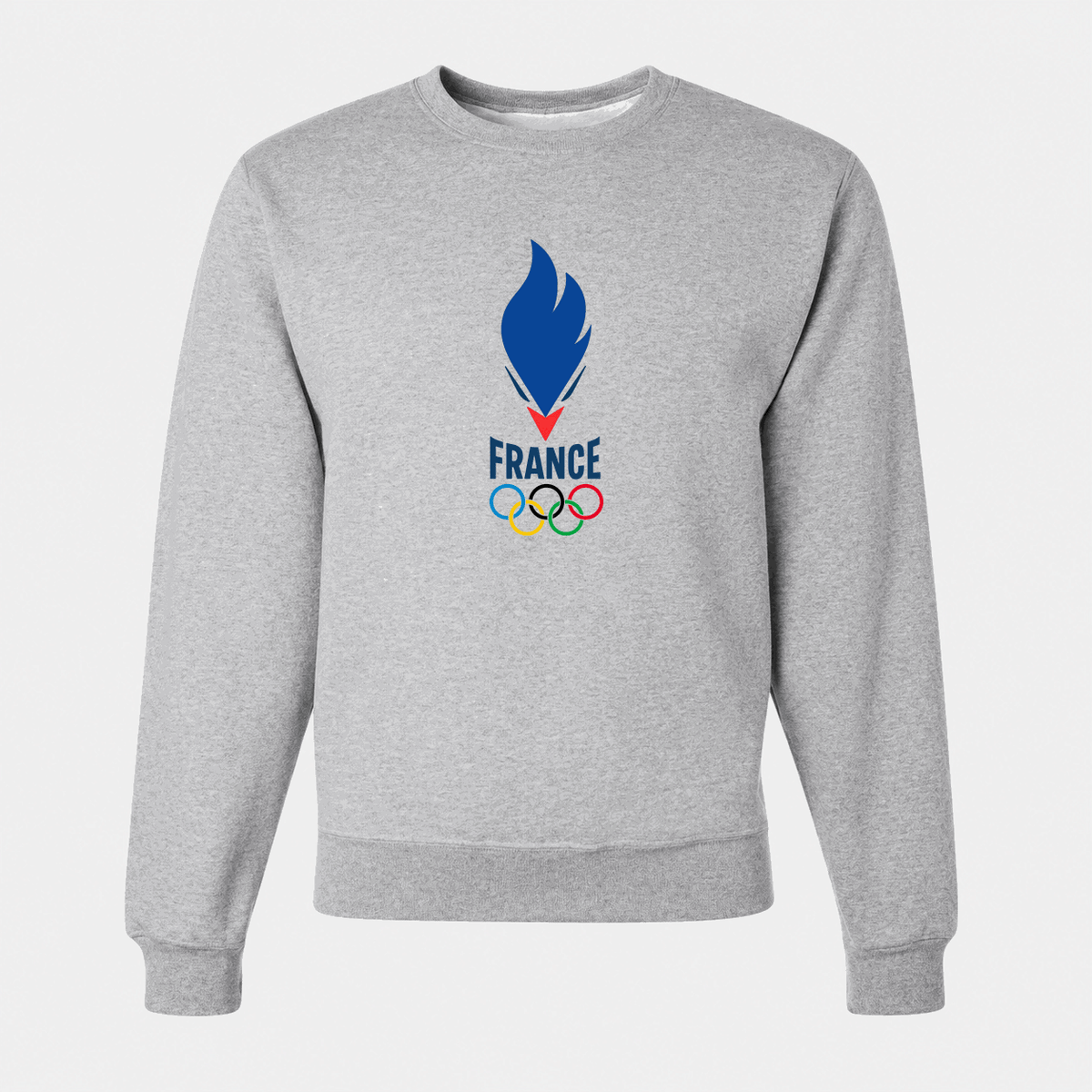 Men's France 2024 Logo Crewneck Sweatshirt - Gray