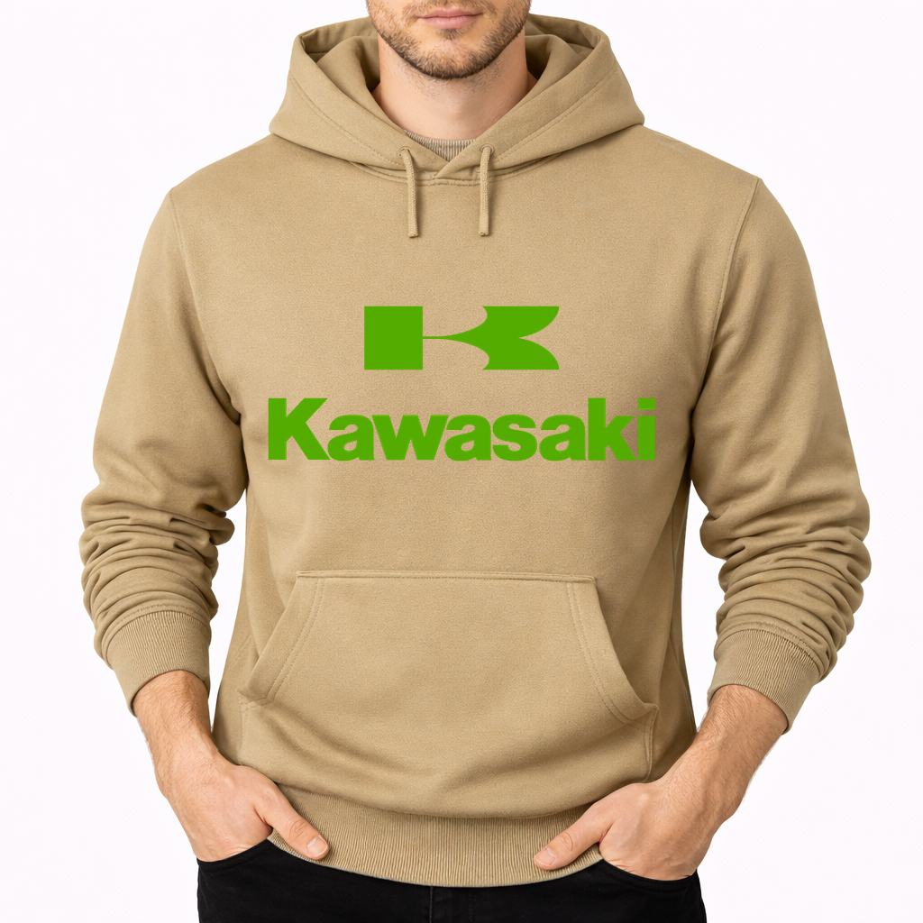 Men's Kawasaki Pullover Hoodie - Tan