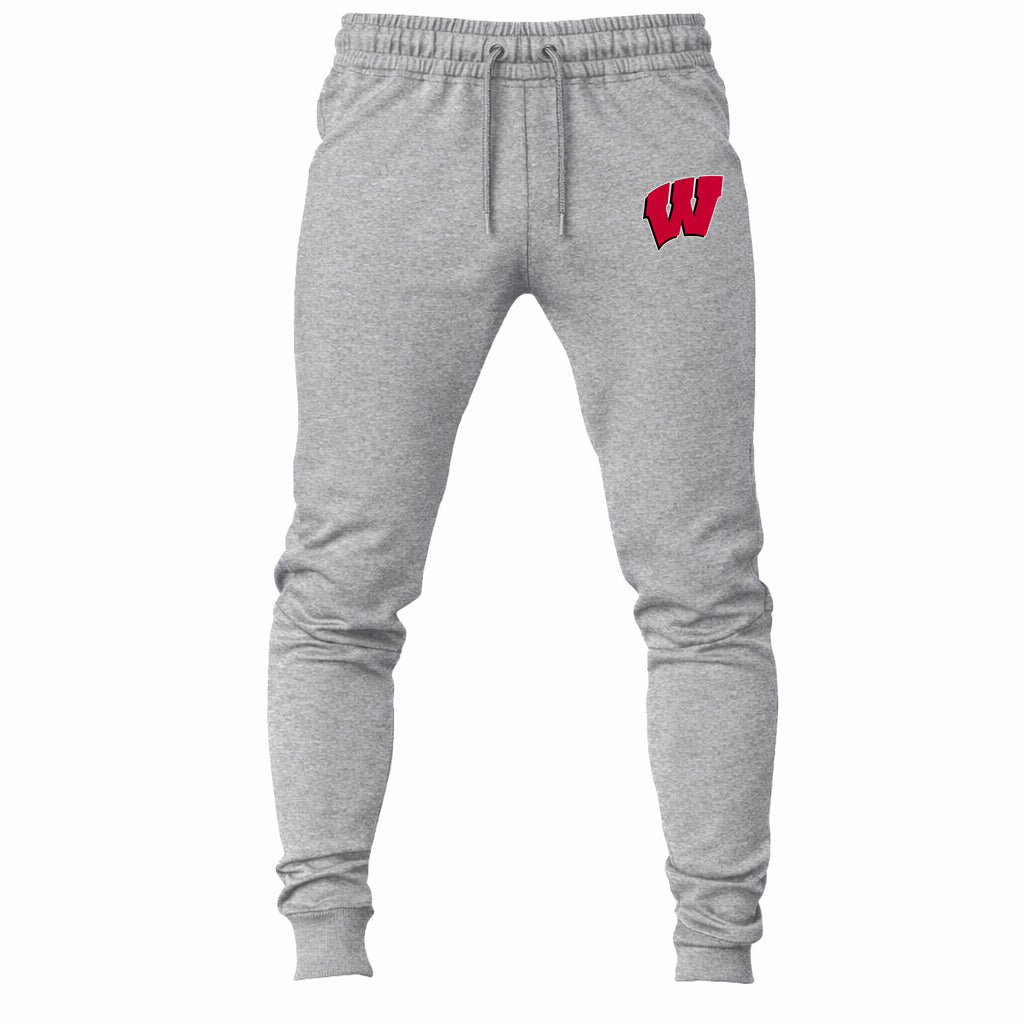 Wisconsin Badgers joggers sweatpants - Gray