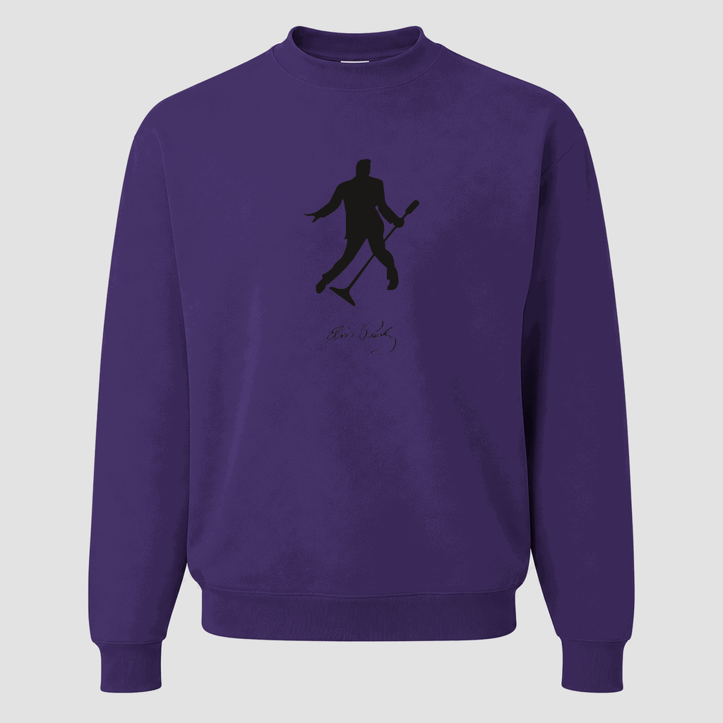 Men's Elvis Presley Crewneck Sweatshirt - Purple