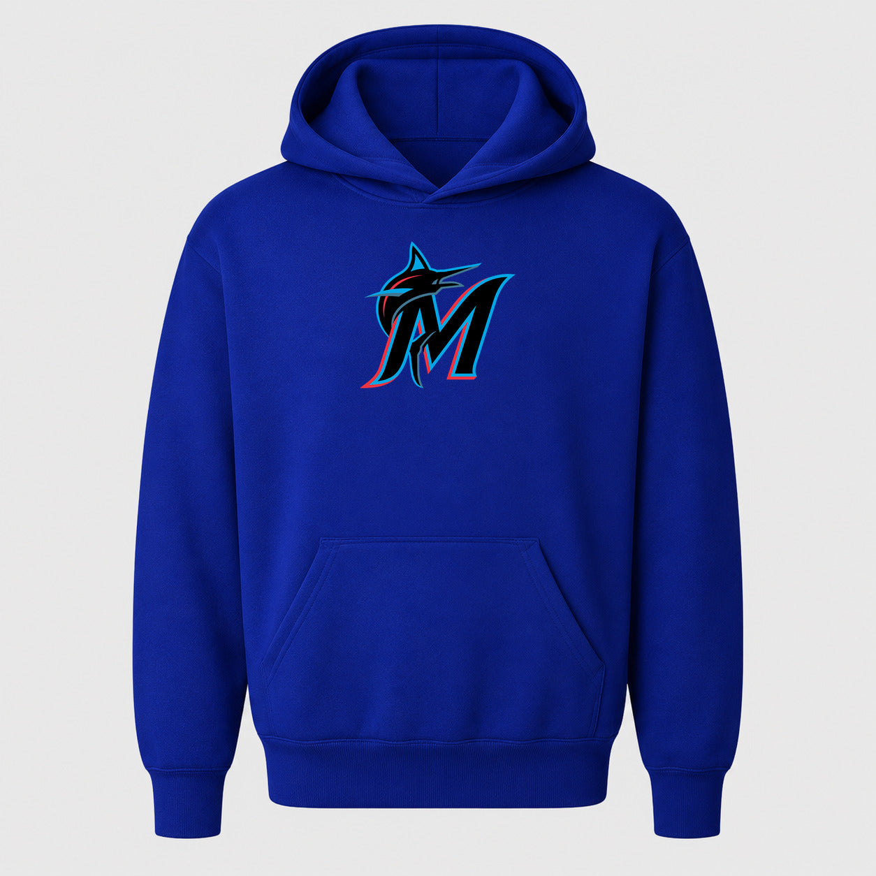 Youth Miami Marlins Pullover Hoodie - Royal Blue