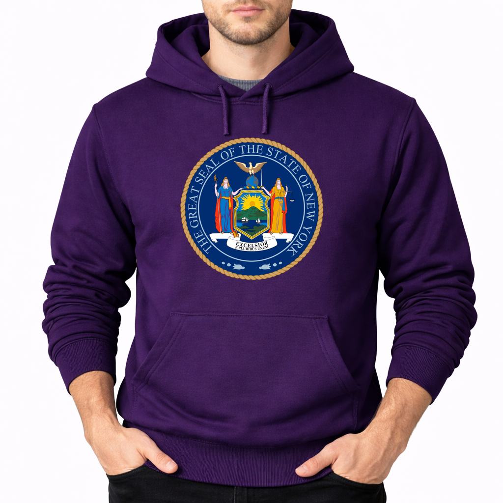 Men's New York Pullover Hoodie - Purple